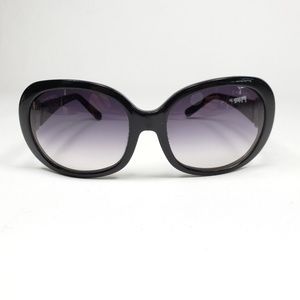 Chanel Sunglasses Black Rounded Bubble
